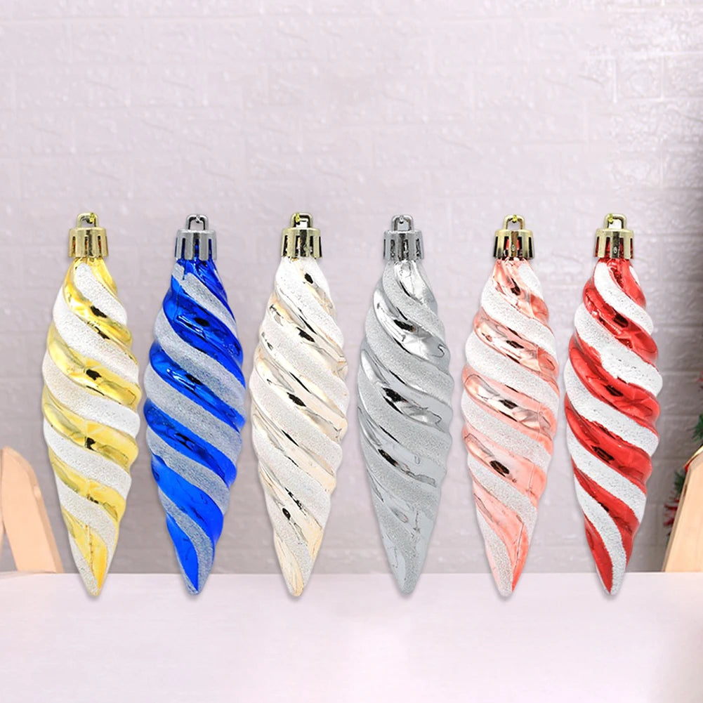 Spiral Ornaments | Christmas Ball Hanging Pendant Set 3