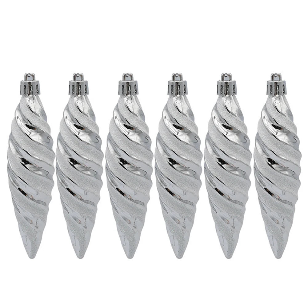 Spiral Ornaments | Christmas Ball Hanging Pendant Set 7