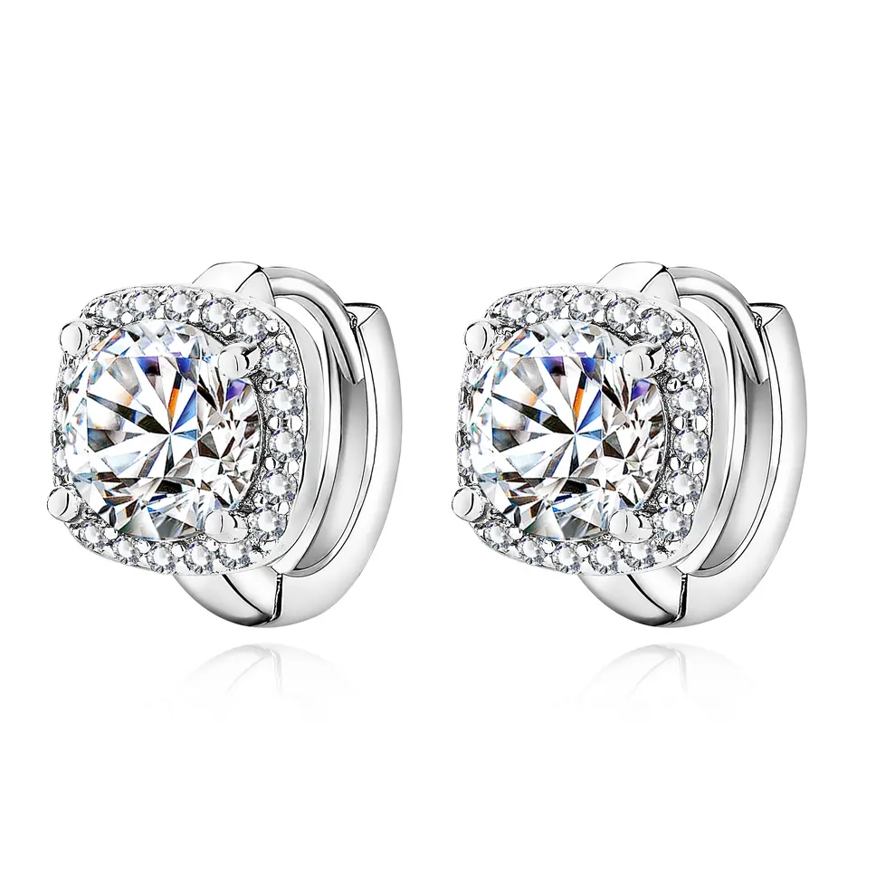Square Earrings in Gold Tone – Elegant Jewelry 1
