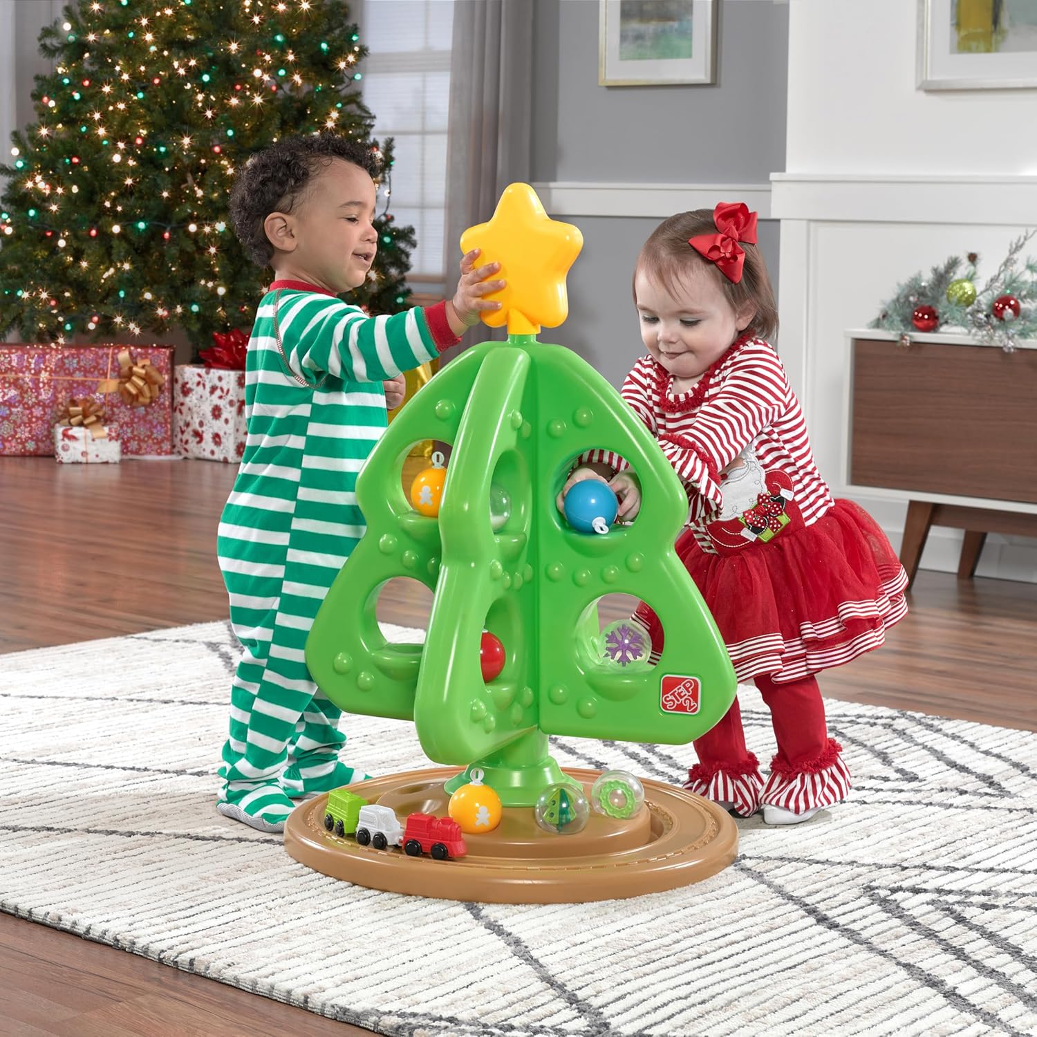 StarPlay – Wooden Christmas Tree Playset with Educational Ornaments 0