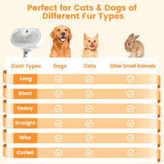 Steam brush for cats and dogs 2