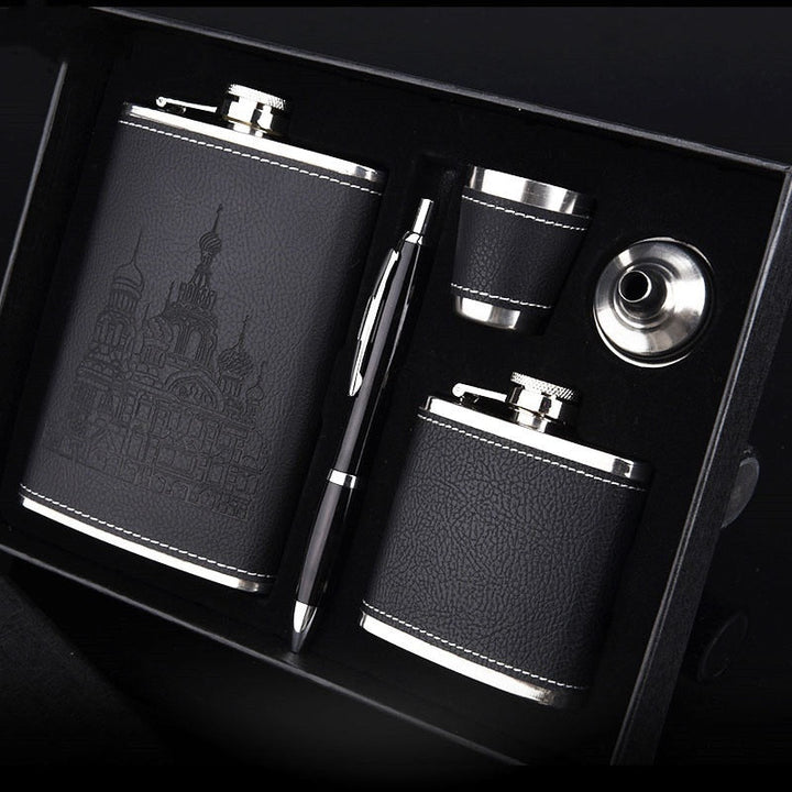 StellarCraft | Stainless Steel Hip Flask Set with Portable Design 1
