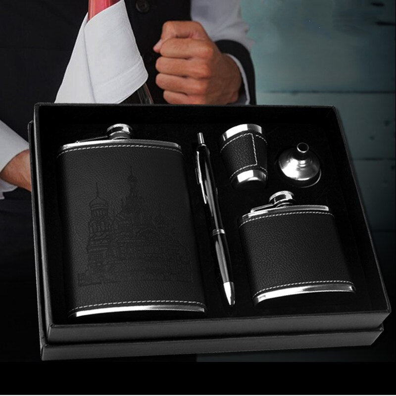 StellarCraft | Stainless Steel Hip Flask Set with Portable Design 3