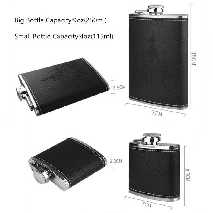 StellarCraft | Stainless Steel Hip Flask Set with Portable Design 5