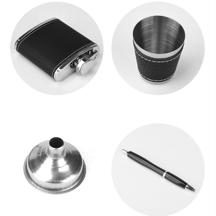 StellarCraft | Stainless Steel Hip Flask Set with Portable Design 6