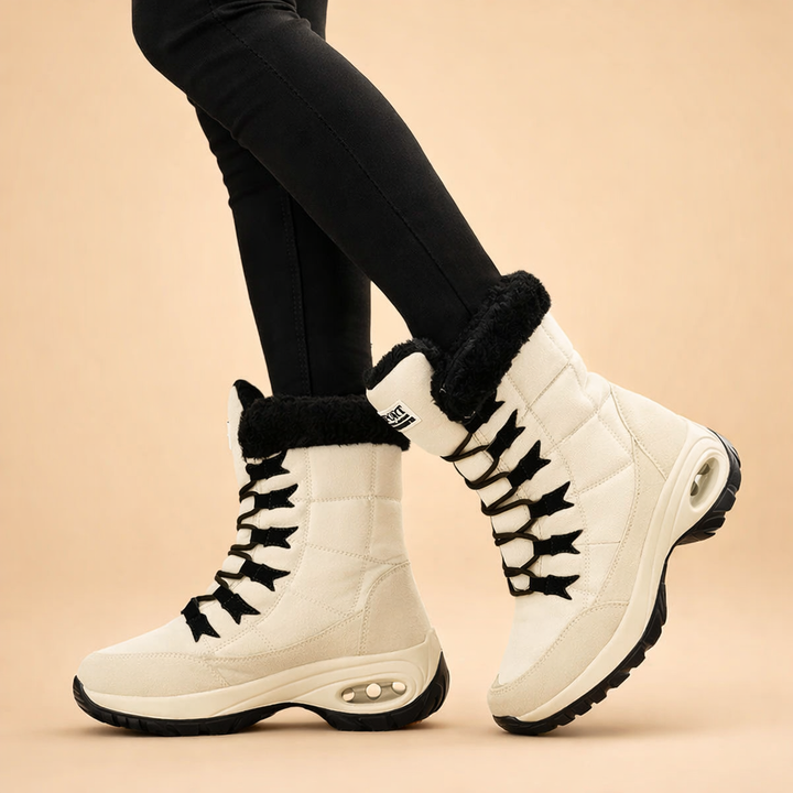 Bottes de neige imperméables mi-mollet pour femmes – Confortables et élégantes
