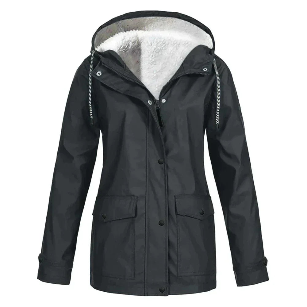 Stylish rain jacket for women | Warm 0