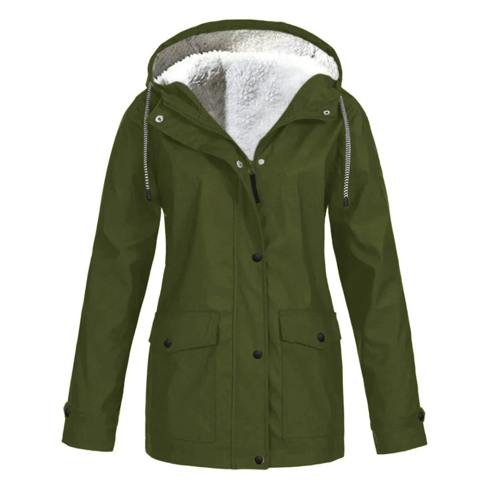 Stylish rain jacket for women | Warm 8