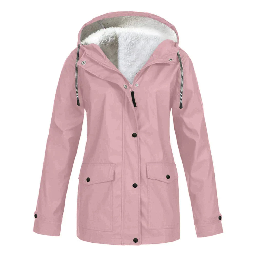 Stylish rain jacket for women | Warm 9