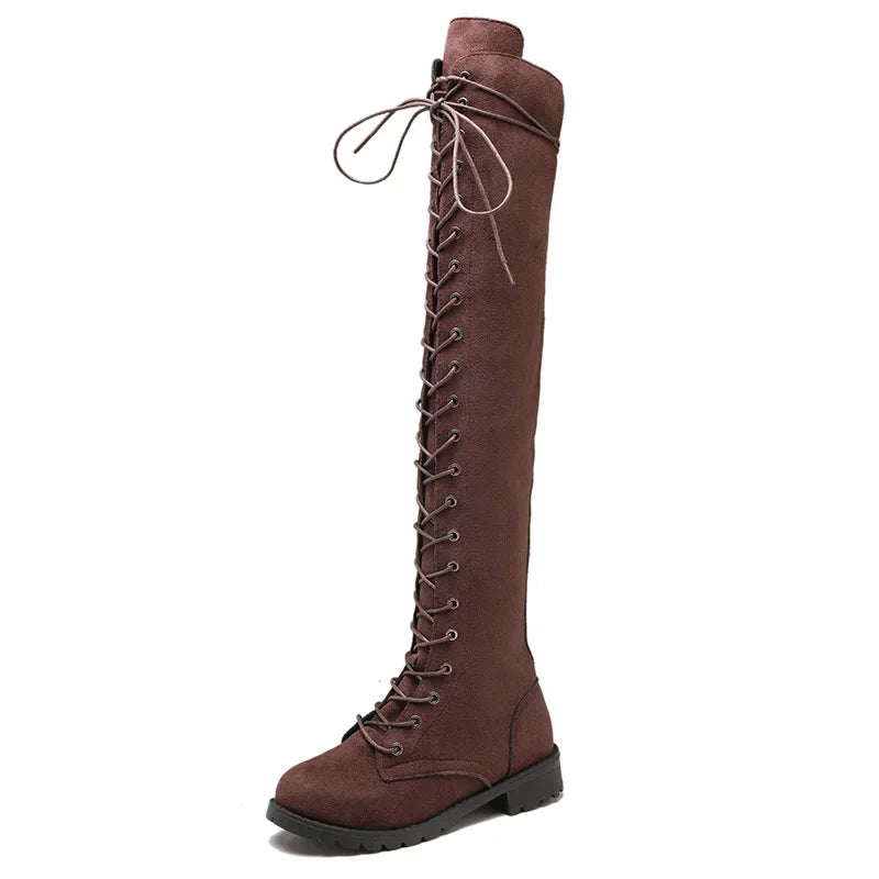 Stylish women's over-the-knee boots | Lace-up 5