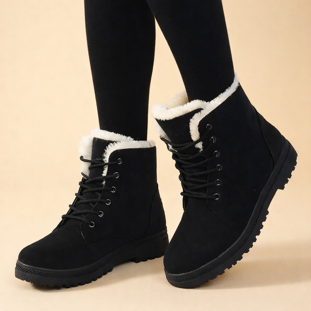 Bottines courtes élégantes pour femmes – Confortables et chaudes pour l'hiver