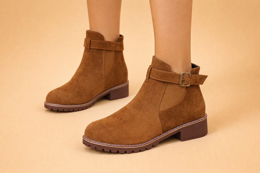 Bottes d'hiver à talon épais pour femmes – Élégantes et confortables