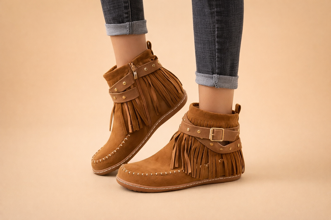 Bottes d'hiver à bout rond pour femmes – Chaussures de neige élégantes et confortables