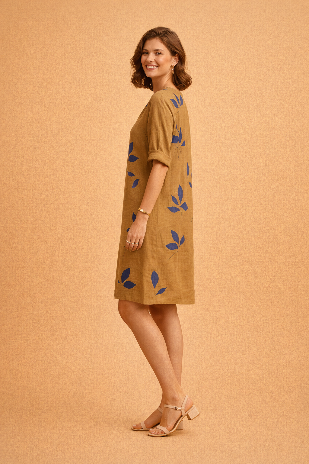Eliza | Robe d'été à motif feuilles