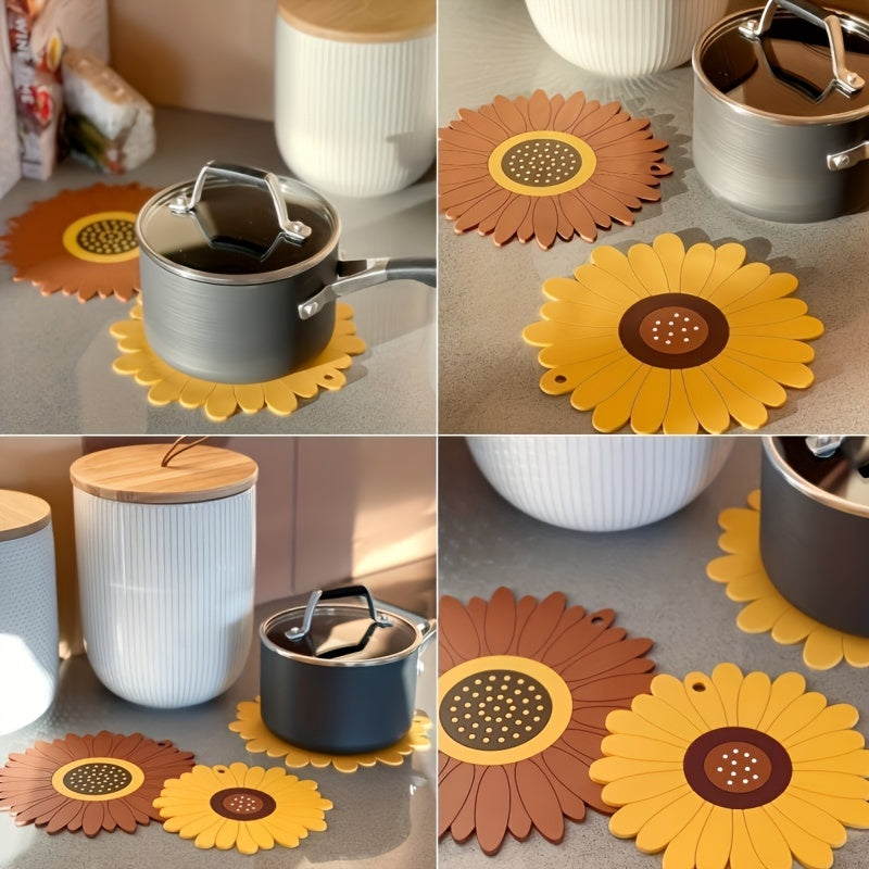 SunMat | Heat-Resistant Sunflower PVC Table Mat 8