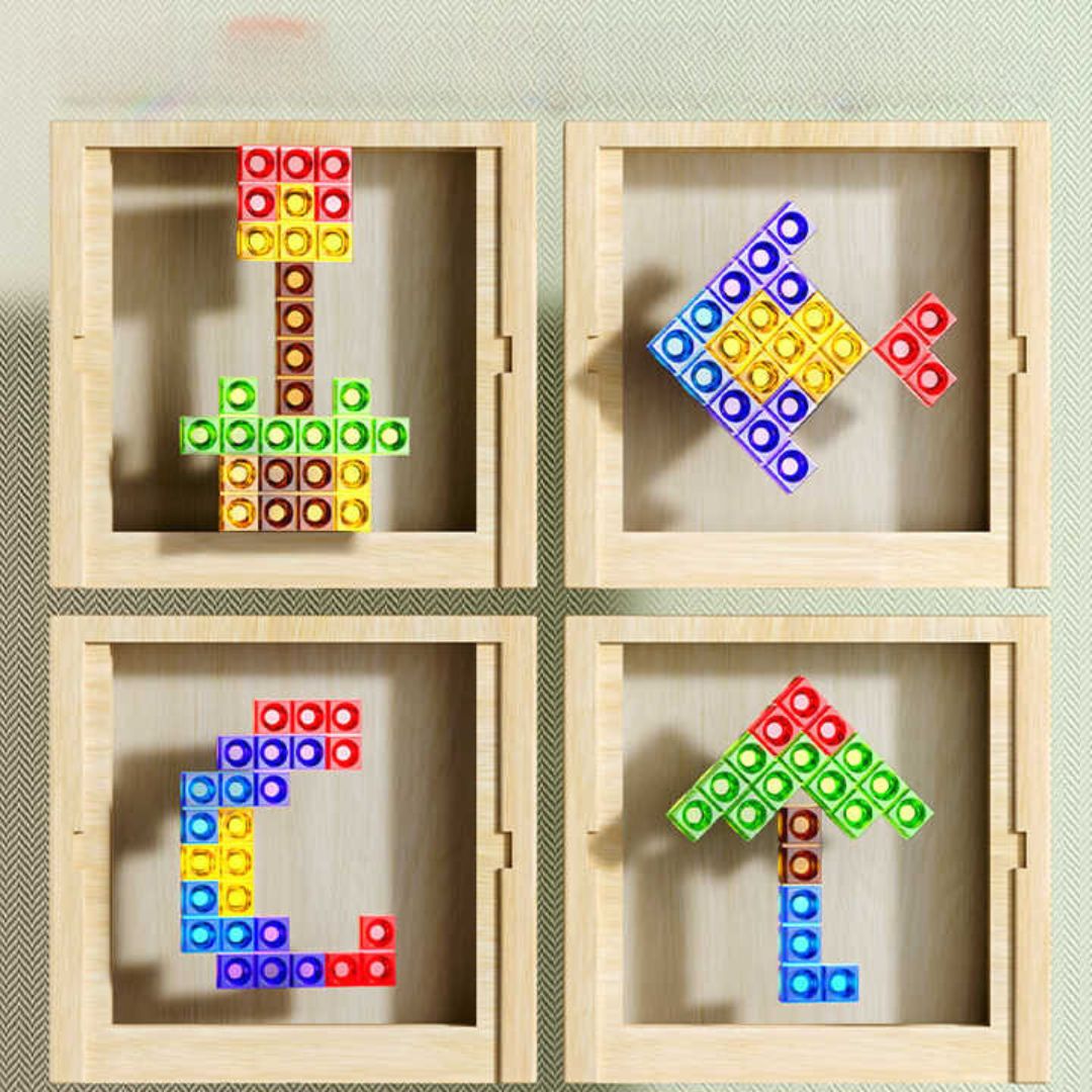 Sustainable Wooden Puzzle Game – Eco-Friendly Tetris Block Toy for Family Fun and Learning 2