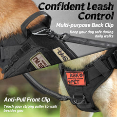 Tactical no-pull dog harness 3