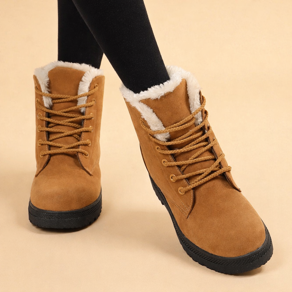 Bottines courtes élégantes pour femmes – Confortables et chaudes pour l'hiver