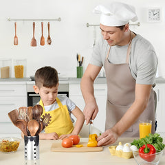 TeakElegance | Premium Teak Wood Utensil Set – 11-Piece Stylish Kitchen Collection 1