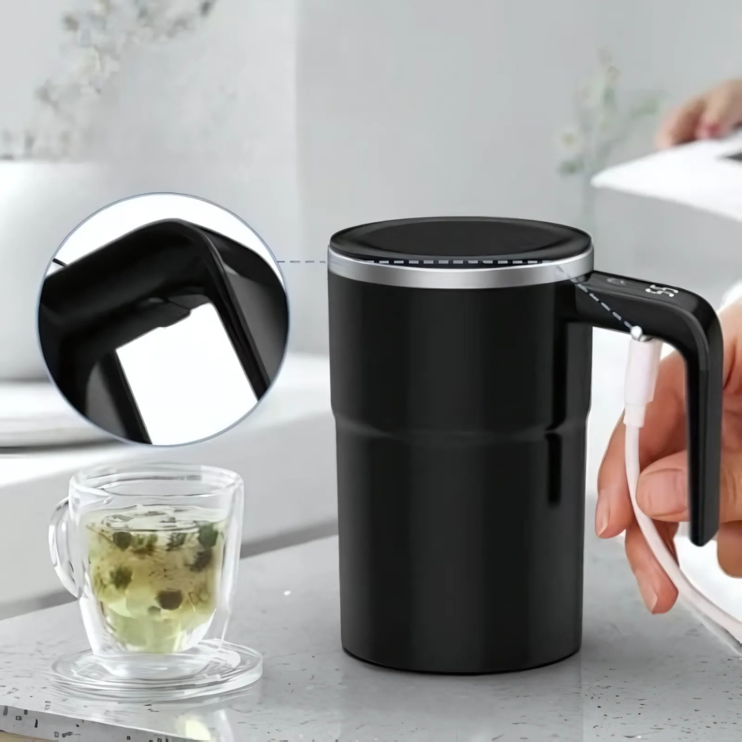 TempSip | Smart Coffee Mug with Built-In Stirrer and Temperature Display 1