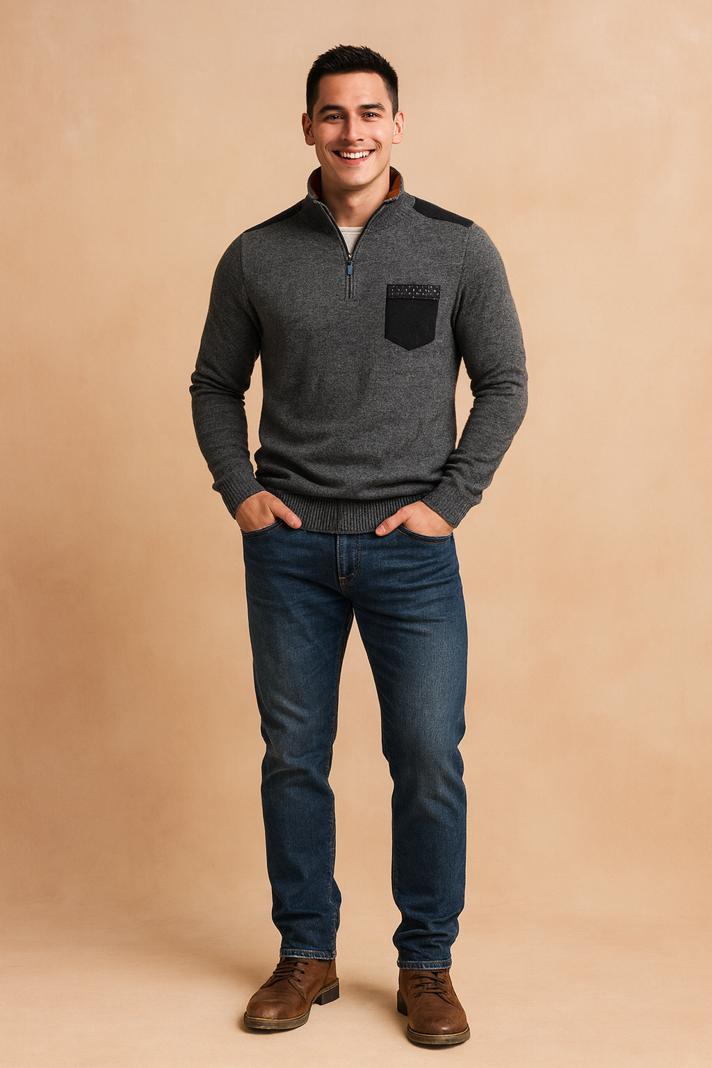 Teodor | Zipper Turtleneck for Modern Men 3