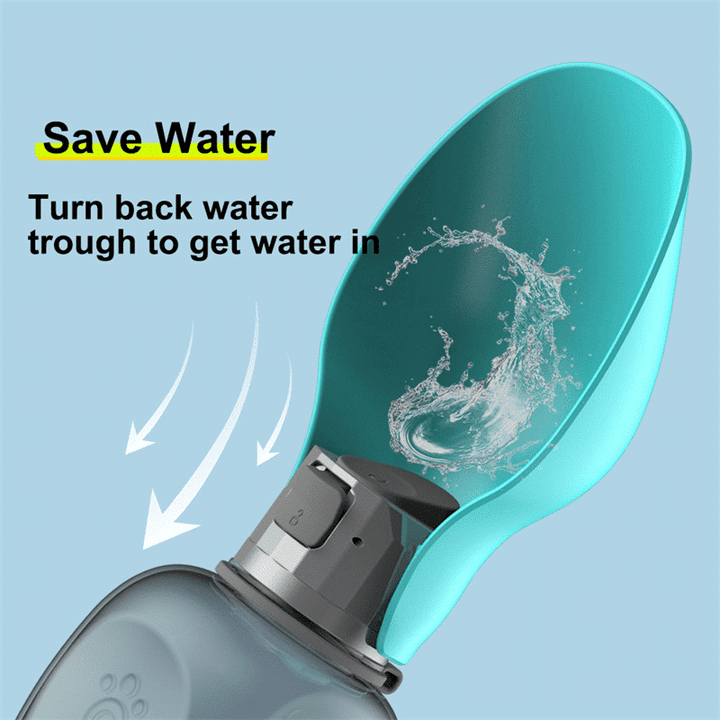 Travel Water Bottle for Dogs with Foldable, Leak-Proof Bowl, Large Capacity 27.05 oz 5
