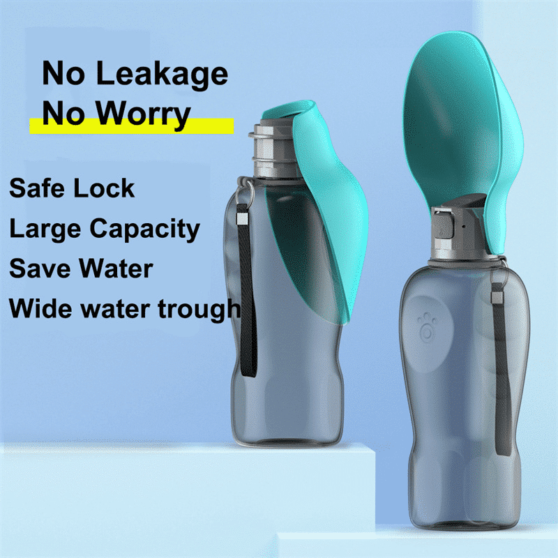 Travel Water Bottle for Dogs with Foldable, Leak-Proof Bowl, Large Capacity 27.05 oz 6