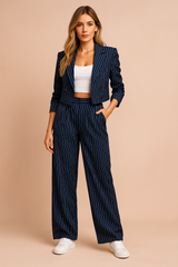 Tulum | Womens Two-Piece Striped Suit 1