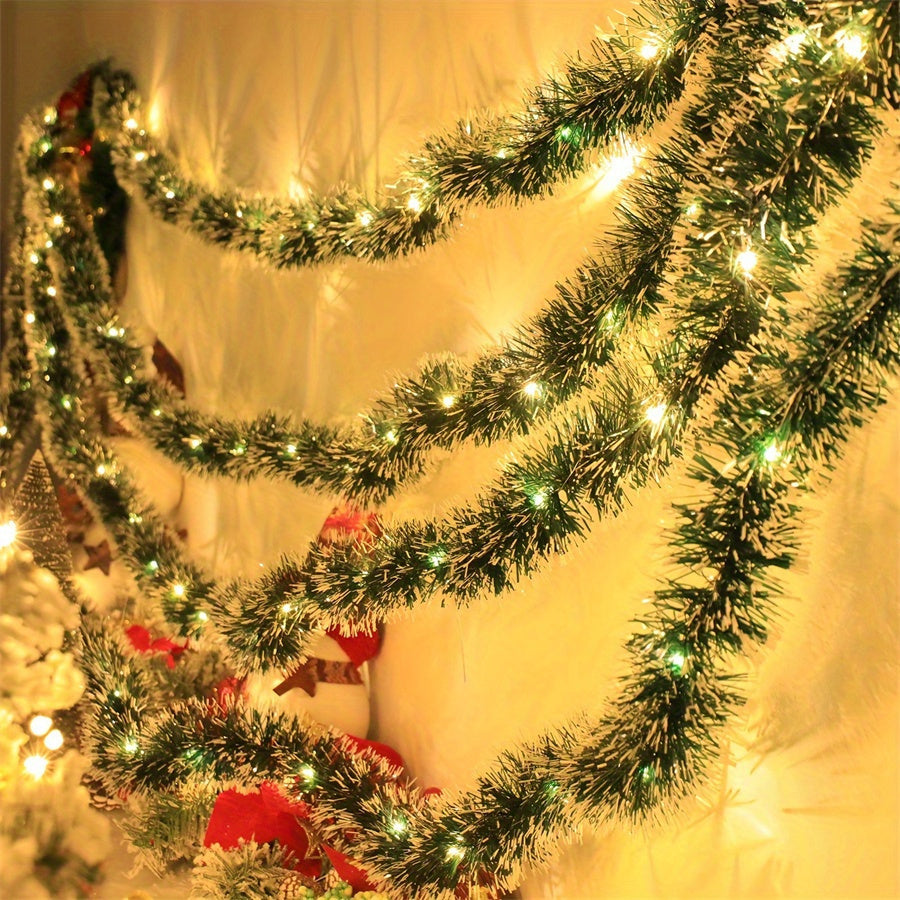 TwinkleTinsel – 2-Piece LED Christmas String Light Set for Indoor & Outdoor Use 7