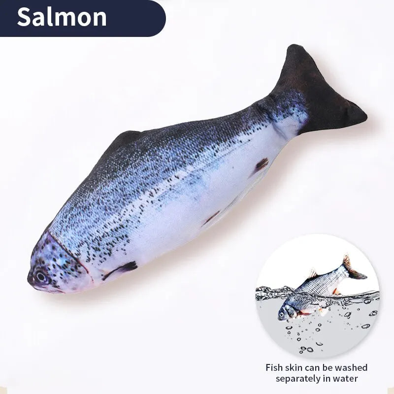 USB Charging Interactive Cat Toy Fish 4