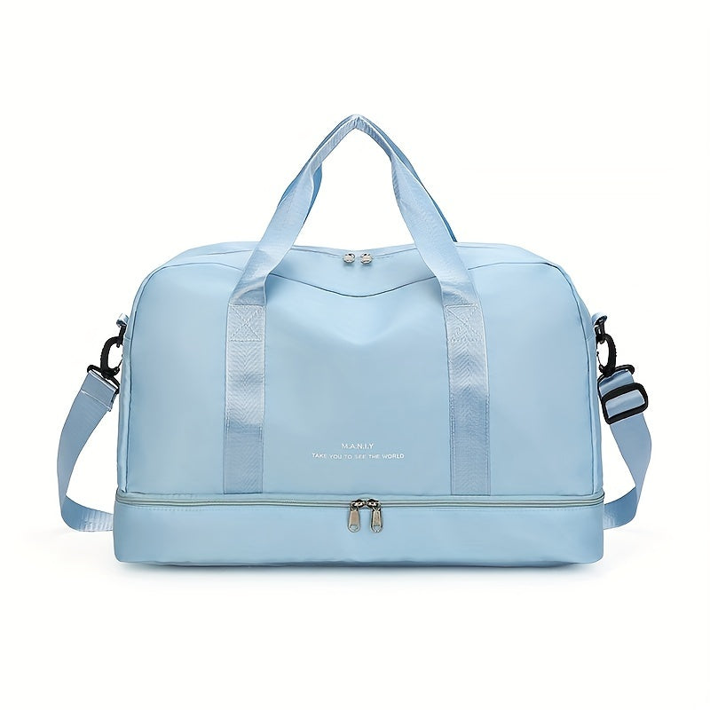 Unisex Spacious Travel Bag for Adventures Vegan Leather 15