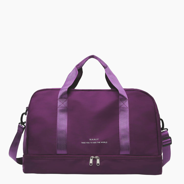 Unisex Spacious Travel Bag for Adventures Vegan Leather 9