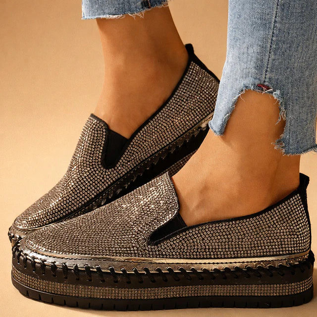 Vanie | Baskets à enfiler élégantes pour un glamour sans effort pour femmes