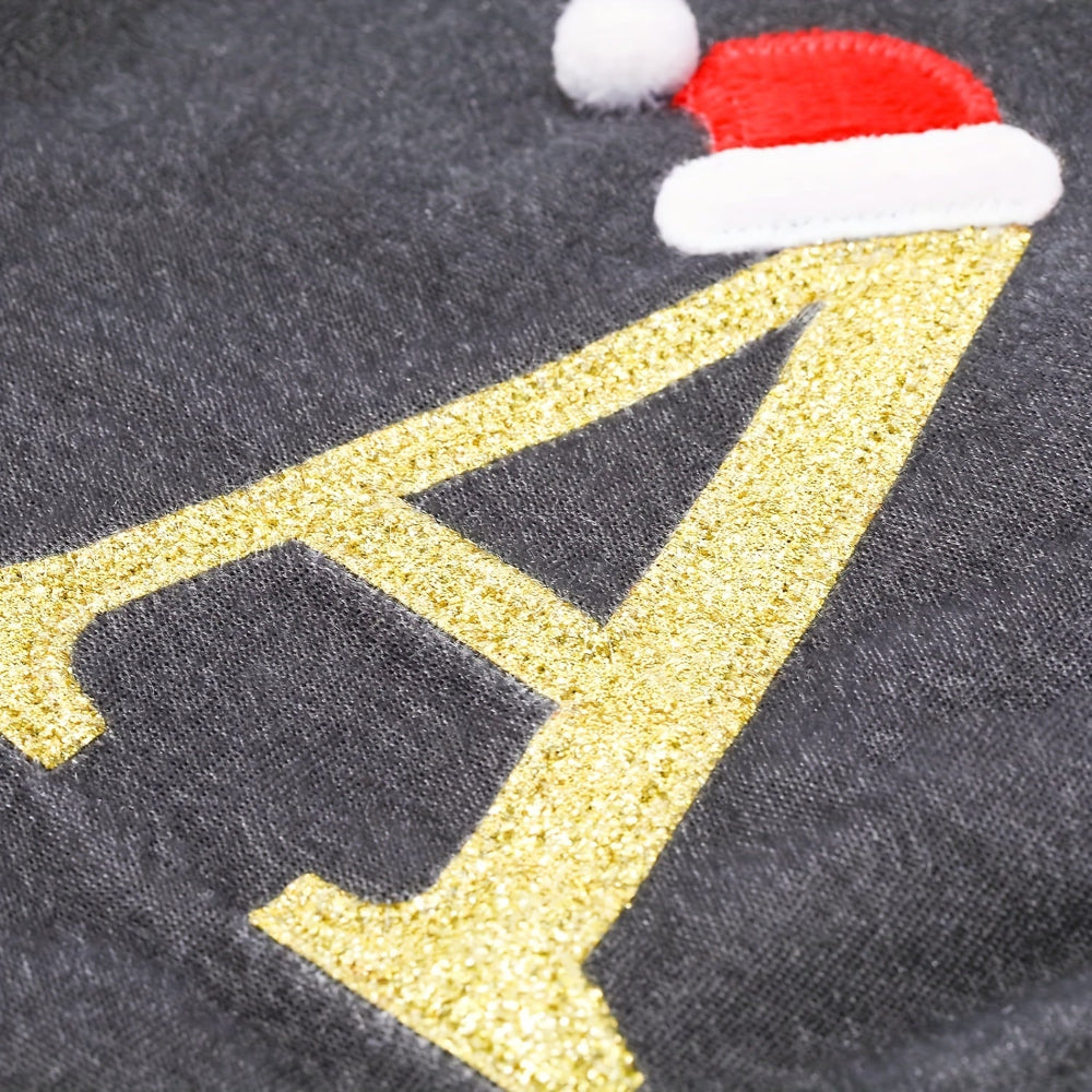 VelvetMonogram | Personalized Velvet Christmas Stocking for Holiday Decor 2