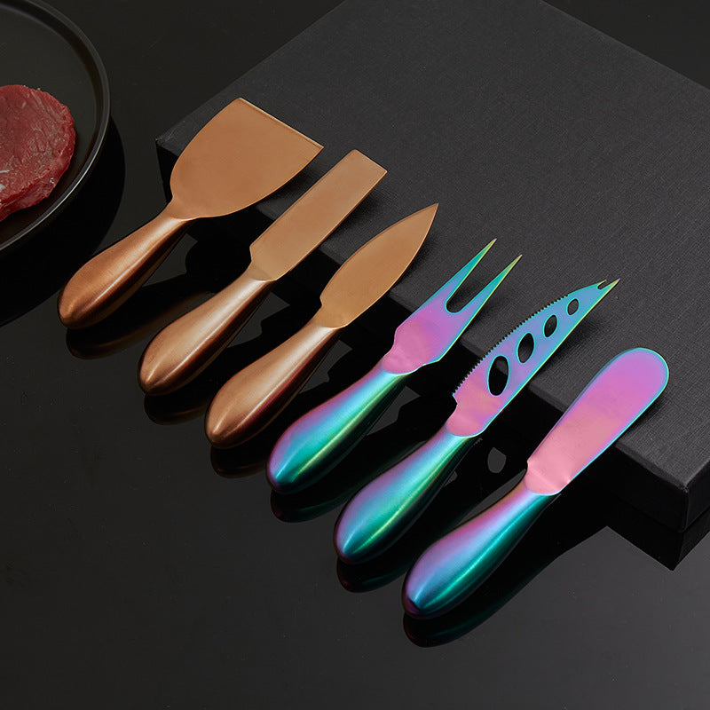 VeneziaCraft | Practical Stainless Steel Cheese Knife Set 3