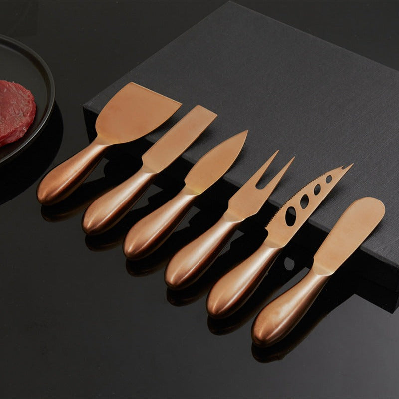 VeneziaCraft | Practical Stainless Steel Cheese Knife Set 4