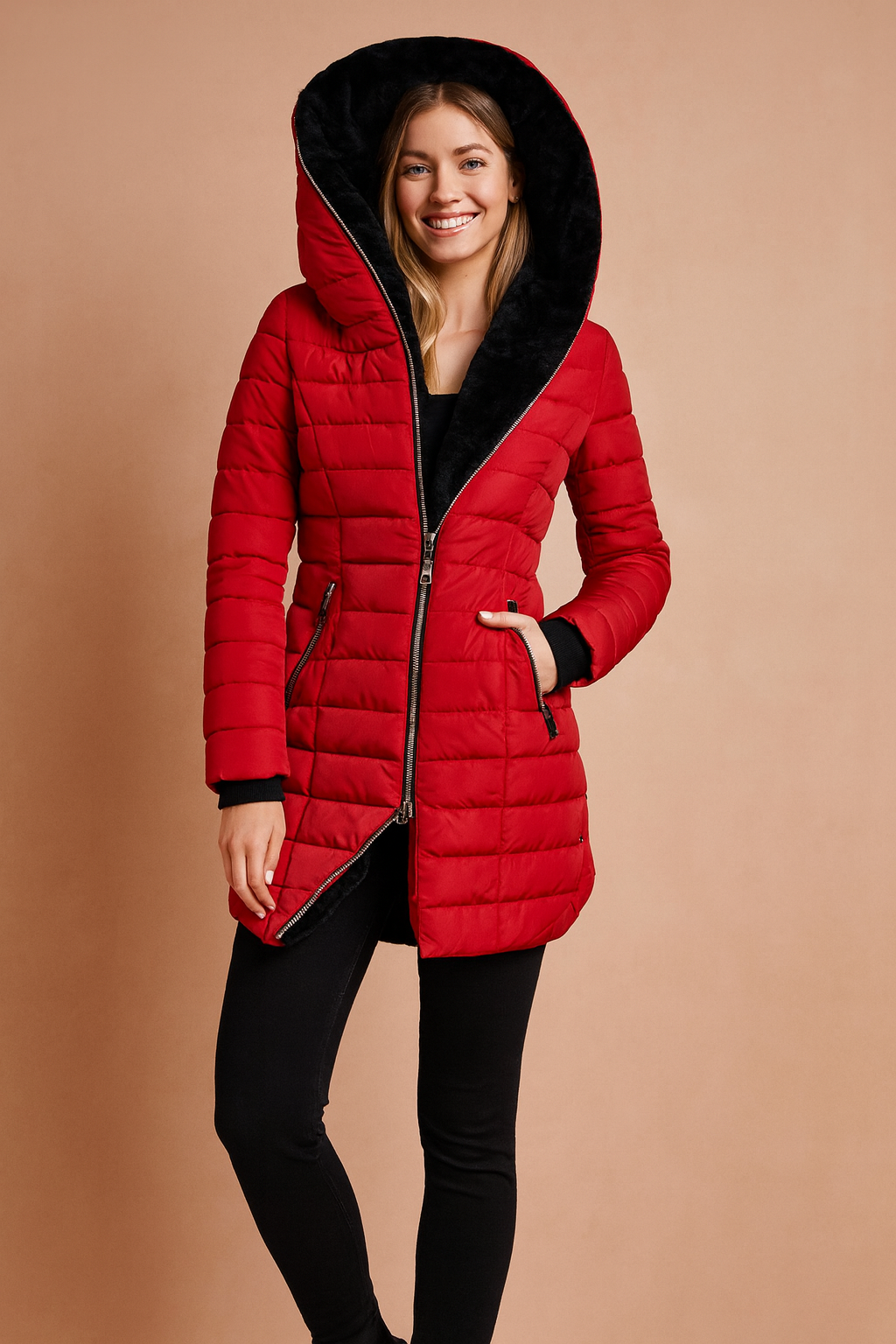 Veronica | Winter Jacket with Hood and Zipper 0