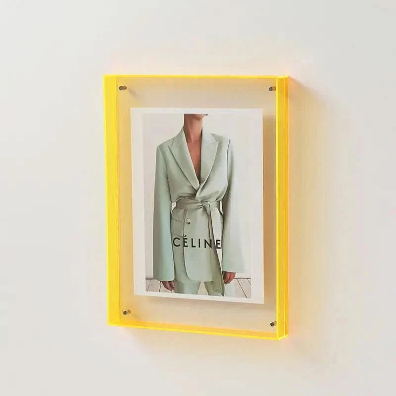 Vibrant Acrylic Photo Frame With Colored Edges 5