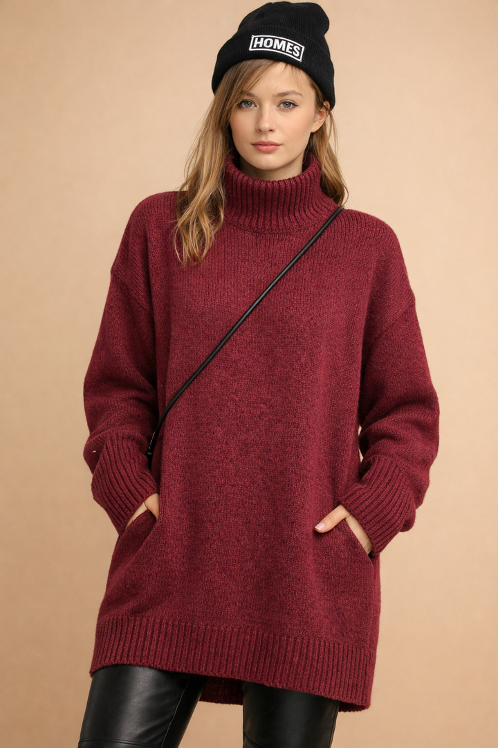 Victoria | Women's Casual Turtleneck Tunic 4