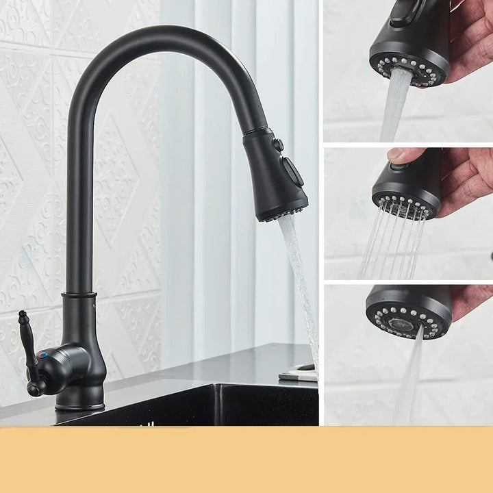 Vintage-Style Kitchen Faucet – Durable Brass Construction with Classic Look 4