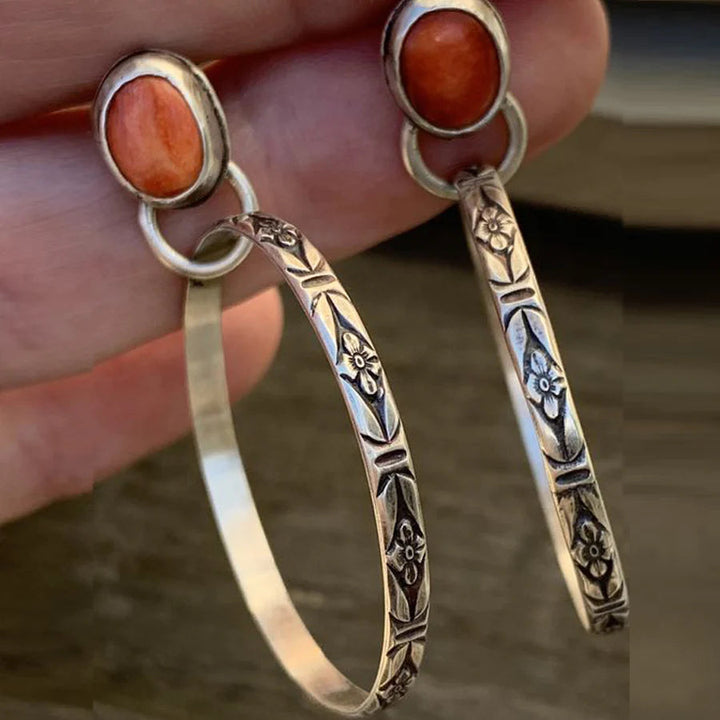 Vintage Boho Onyx Earrings – Elegant Jewelry 1
