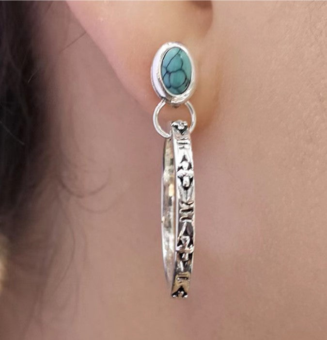 Vintage Boho Onyx Earrings – Elegant Jewelry 2