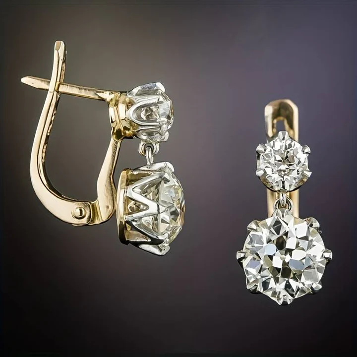Vintage Earrings with Cubic Zirconia – Elegant Jewelry for Every Occasion 0