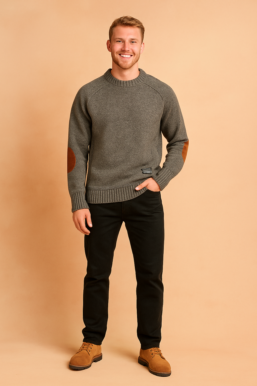 Warm Crew Neck Sweater for Men | Winter 0