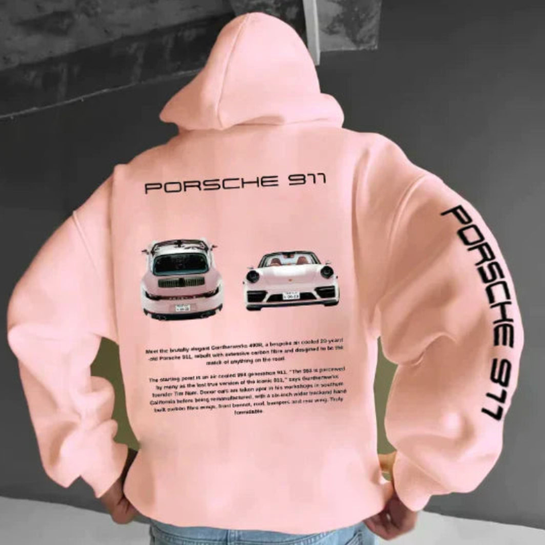 Warm, Printed Hoodie for Men | Plus Size 2