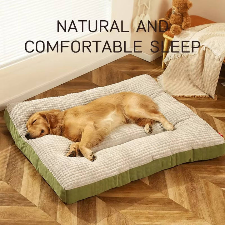 Warm dog bed with soft fleece 3