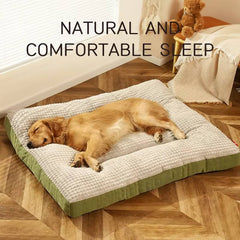 Warm dog bed with soft fleece 3