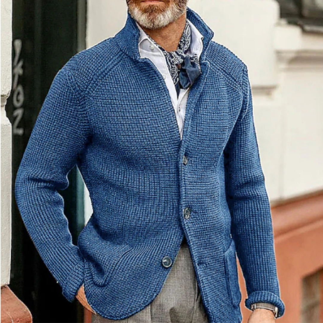 Warm men's cardigan | Button-up 3