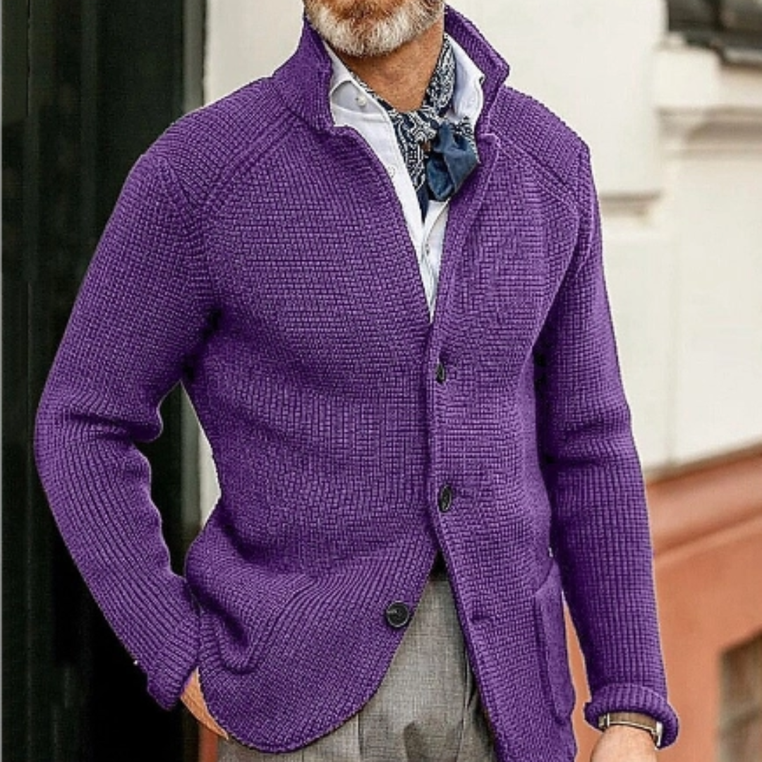 Warm men's cardigan | Button-up 5