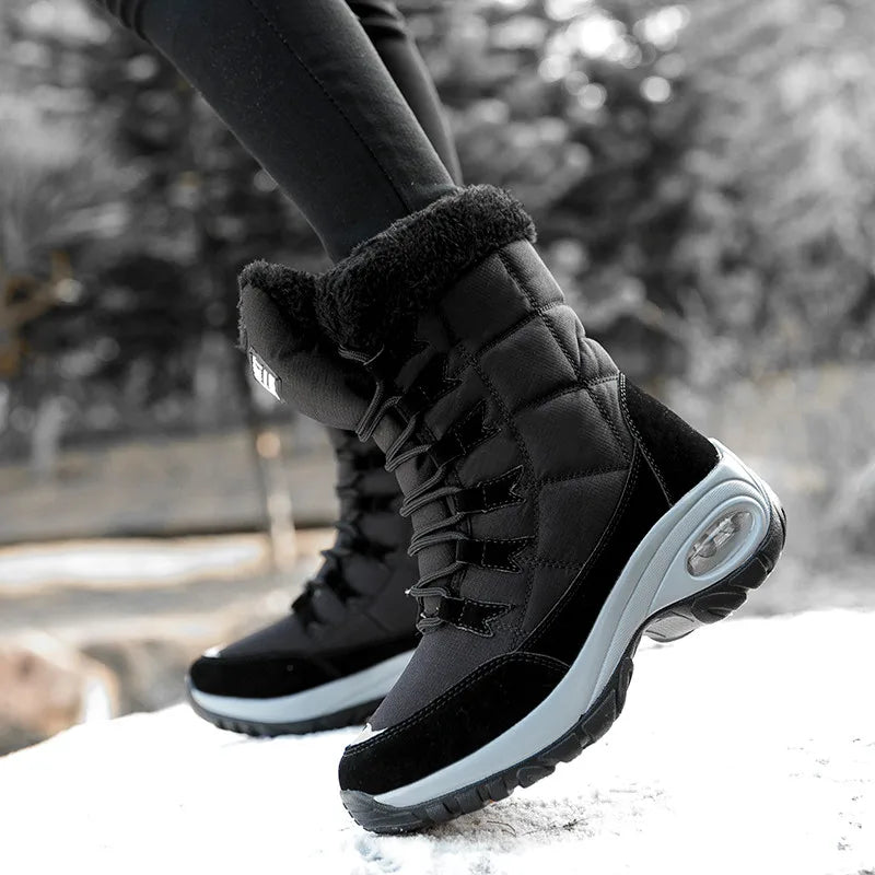 Waterproof Mid-Calf Snow Boots for Women – Cozy & Stylish 4